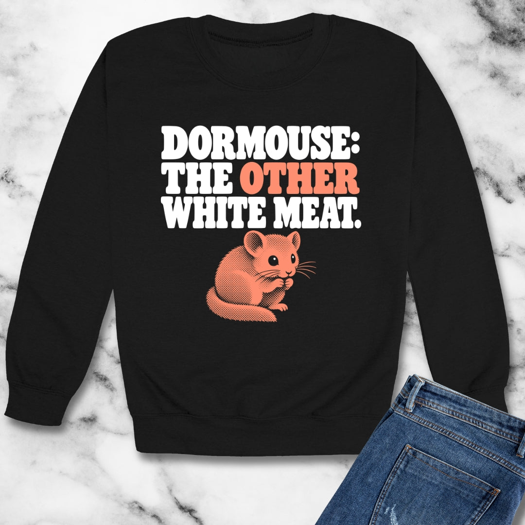 Dormouse Other White Meat Unisex Heavy Crewneck Sweatshirt