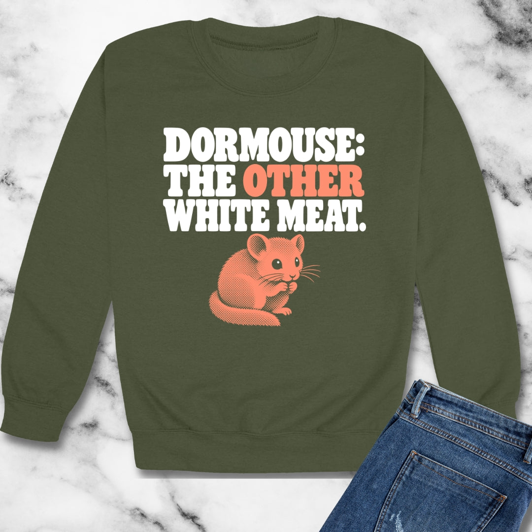 Dormouse Other White Meat Unisex Heavy Crewneck Sweatshirt