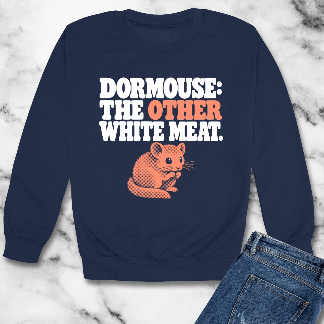 Dormouse Other White Meat Unisex Heavy Crewneck Sweatshirt