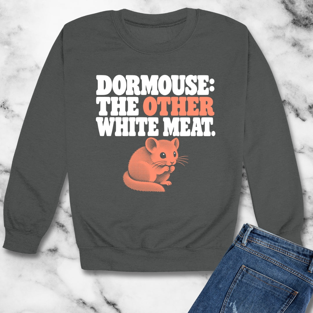 Dormouse Other White Meat Unisex Heavy Crewneck Sweatshirt
