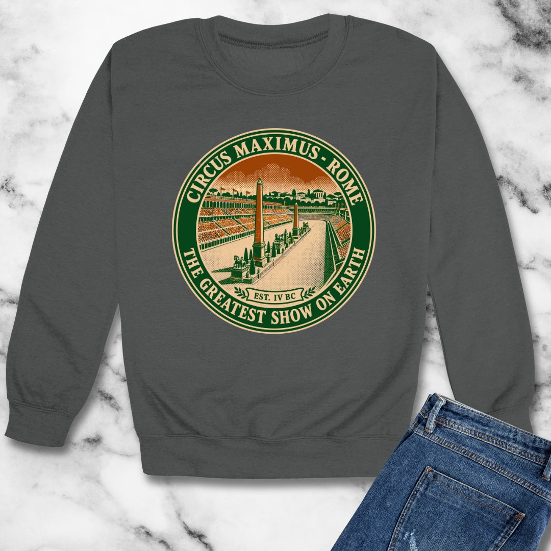 Circus Maximus Greatest Show Unisex Heavy Crewneck Sweatshirt