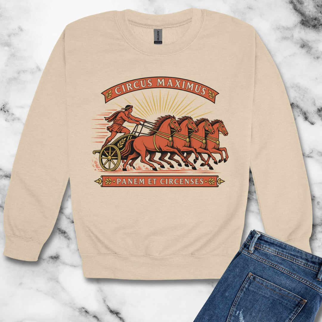 Circus Maximus Panem et Circenses Unisex Heavy Crewneck Sweatshirt