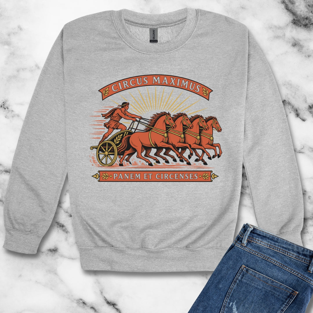 Circus Maximus Panem et Circenses Unisex Heavy Crewneck Sweatshirt