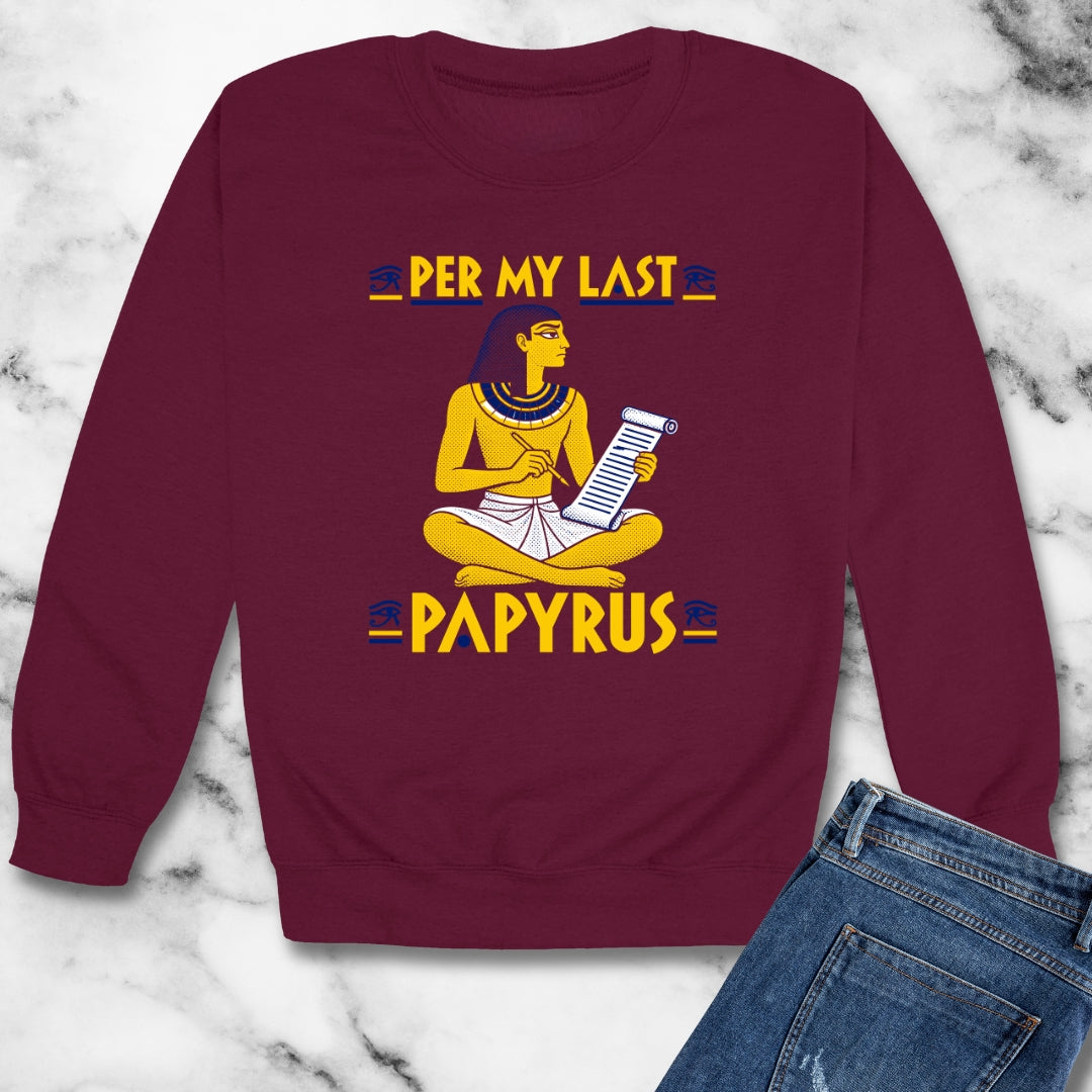 Per My Last Papyrus Egyptian Scribe Unisex Heavy Crewneck Sweatshirt