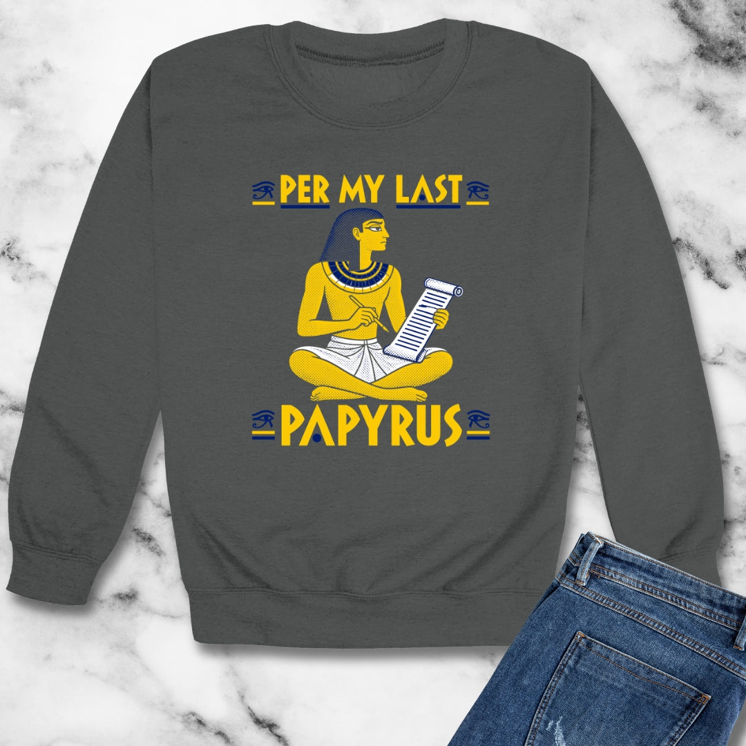 Per My Last Papyrus Egyptian Scribe Unisex Heavy Crewneck Sweatshirt