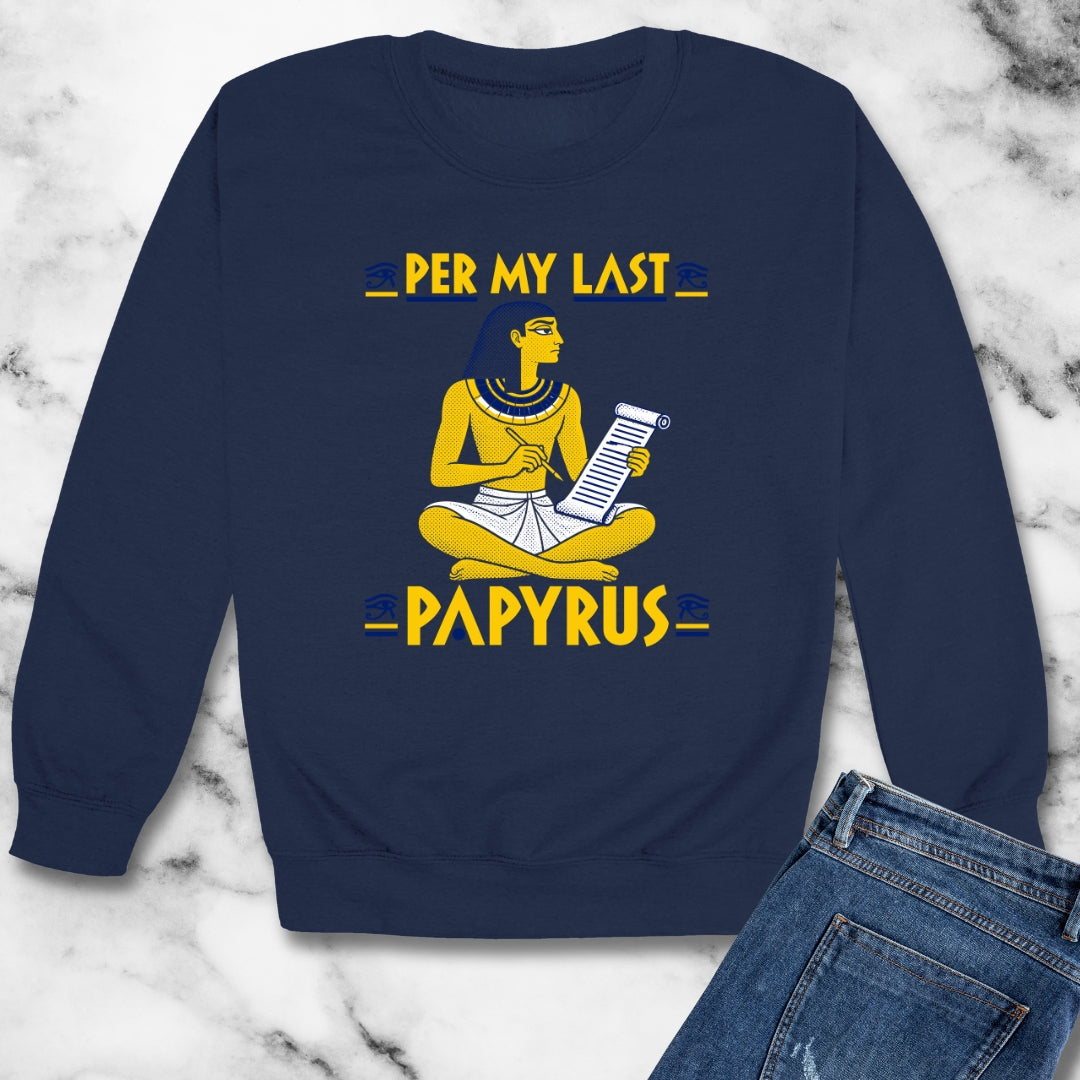 Per My Last Papyrus Egyptian Scribe Unisex Heavy Crewneck Sweatshirt