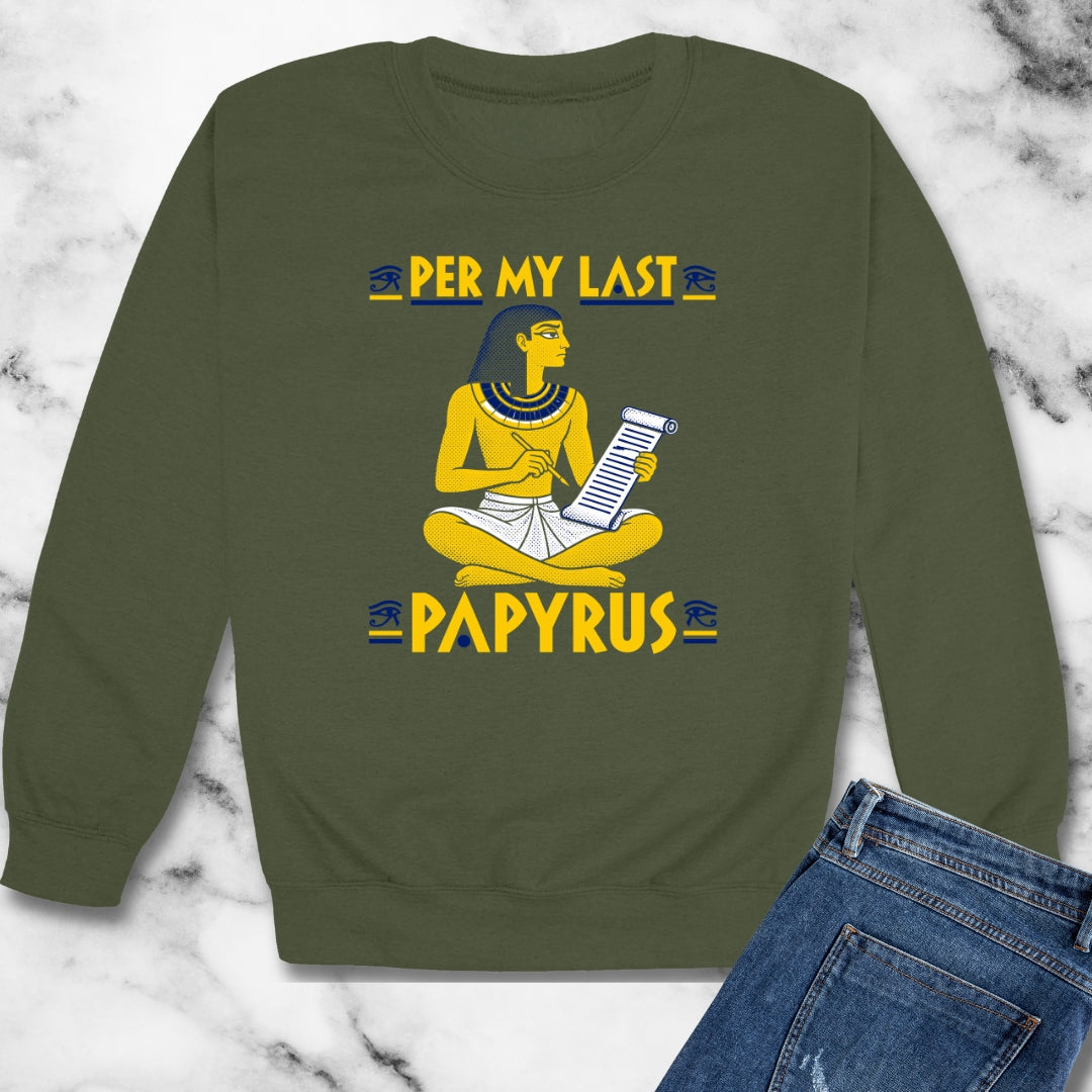 Per My Last Papyrus Egyptian Scribe Unisex Heavy Crewneck Sweatshirt
