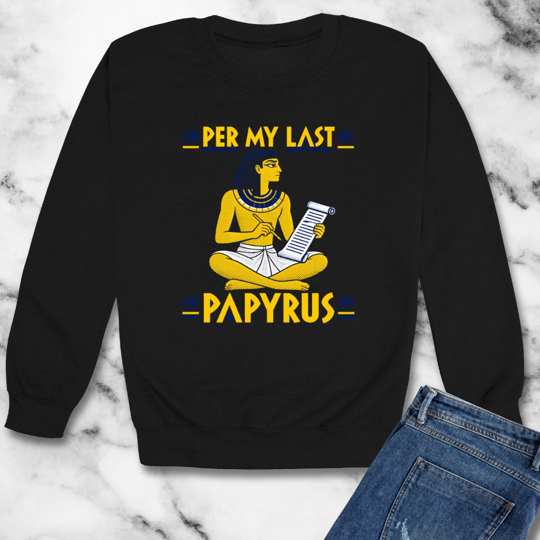 Per My Last Papyrus Egyptian Scribe Unisex Heavy Crewneck Sweatshirt