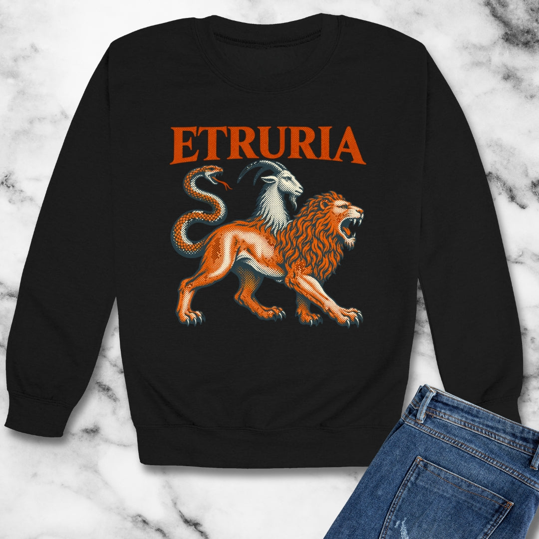Etruria Etruscans Unisex Heavy Crewneck Sweatshirt