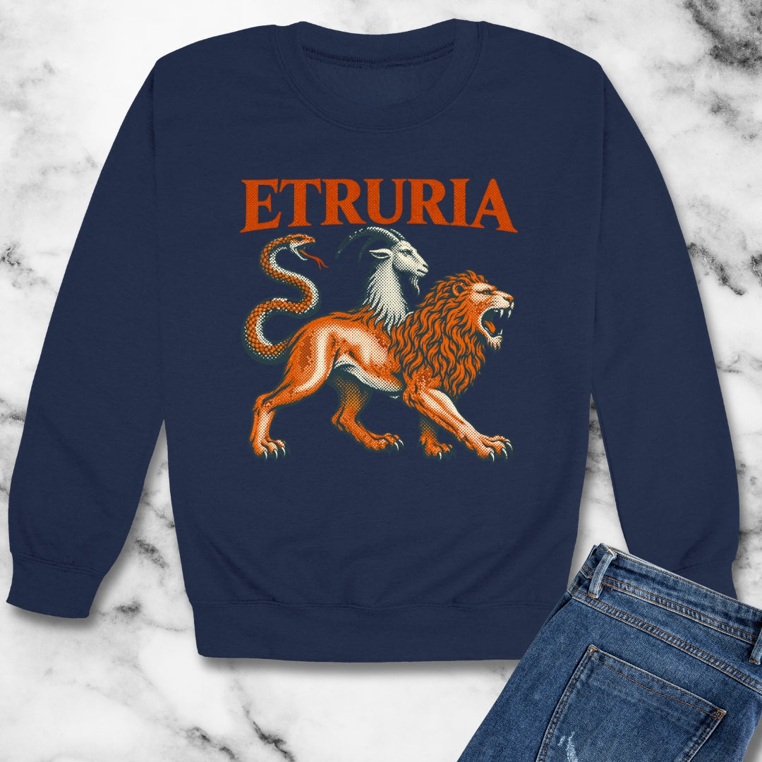 Etruria Etruscans Unisex Heavy Crewneck Sweatshirt