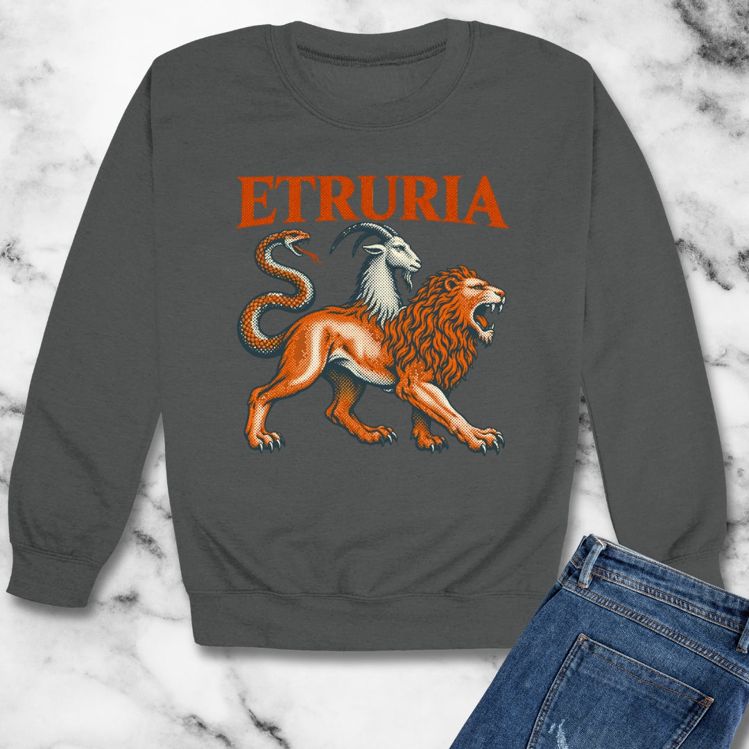 Etruria Etruscans Unisex Heavy Crewneck Sweatshirt