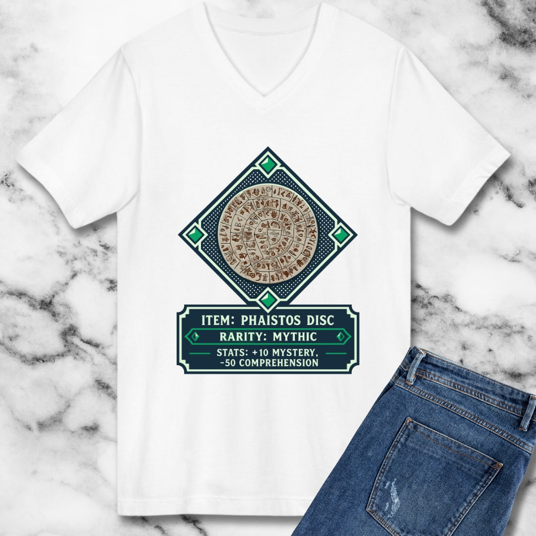 Phaistos Disc V-neck