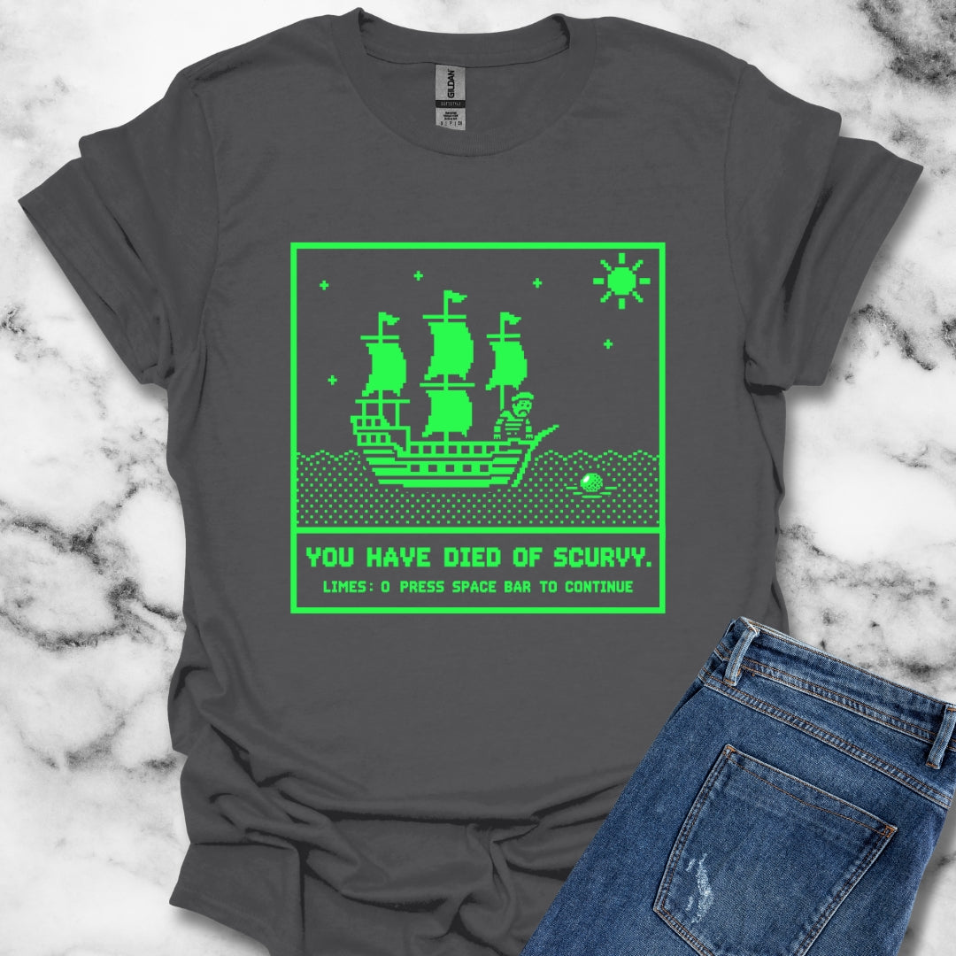 8 Bit Died of Scurvy T-Shirt