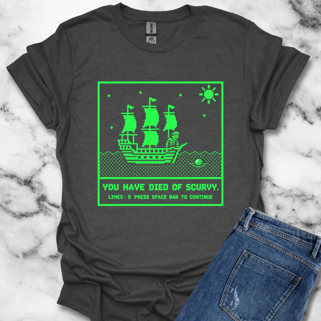 8 Bit Died of Scurvy T-Shirt