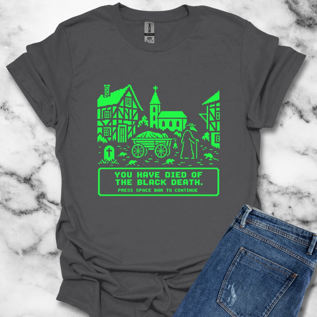 8 Bit Died of Black Plague T-Shirt
