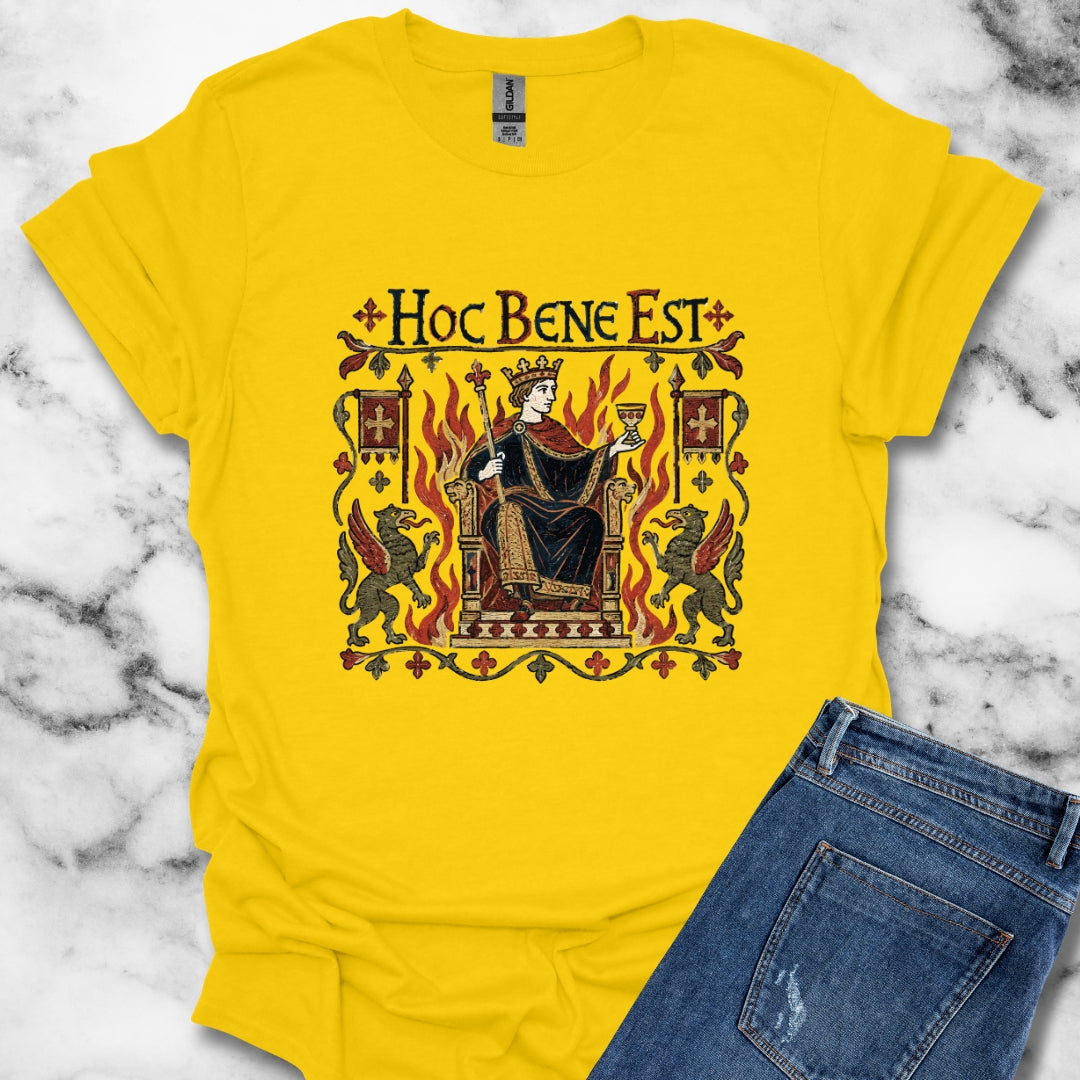 This is Fine Latin Medieval Tapestry T-Shirt