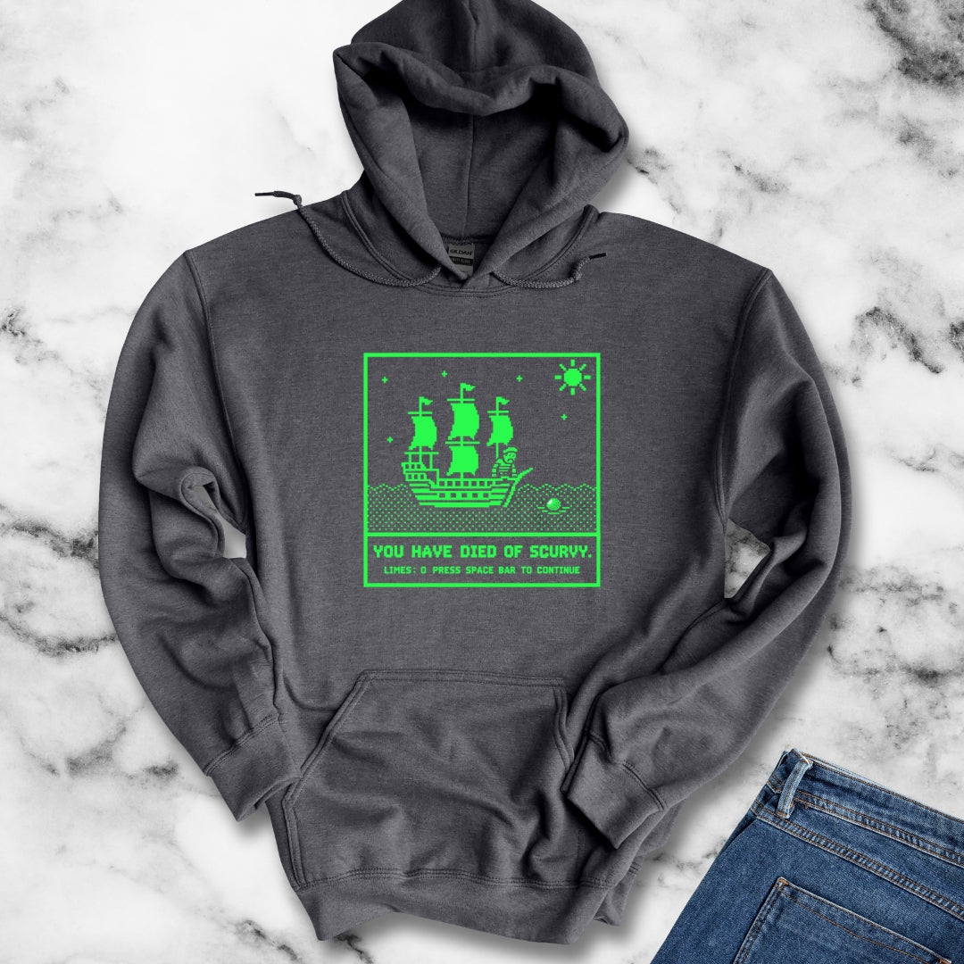 8 Bit Died of Scurvy Hoodie