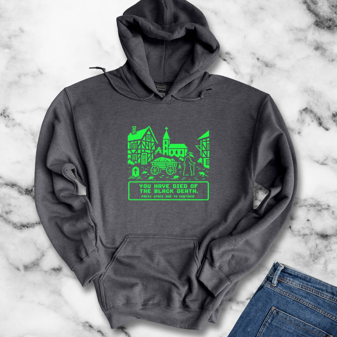 8 Bit Died of Black Plague Hoodie