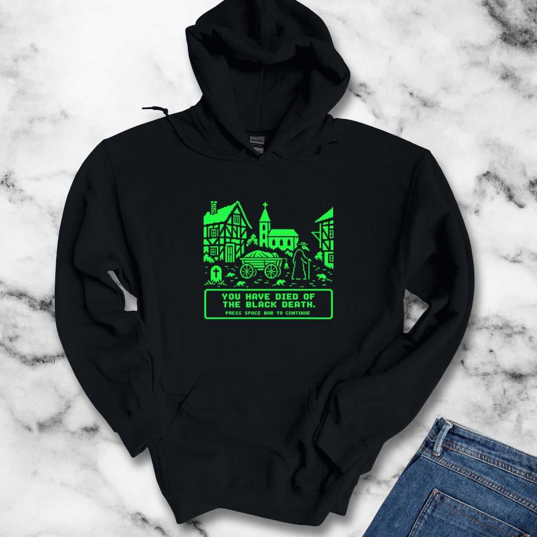 8 Bit Died of Black Plague Hoodie