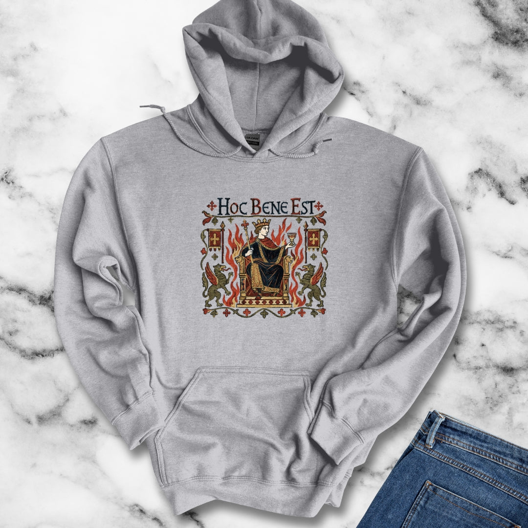 This is Fine Latin Medieval Tapestry Hoodie