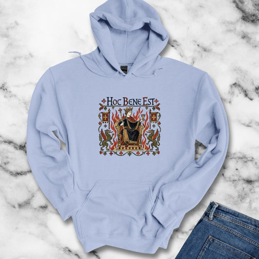 This is Fine Latin Medieval Tapestry Hoodie