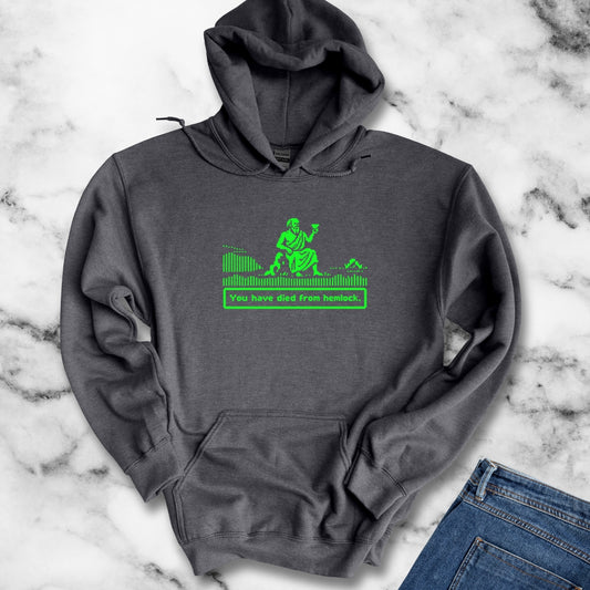 Socrates 8 Bit Dies from Hemlock Hoodie