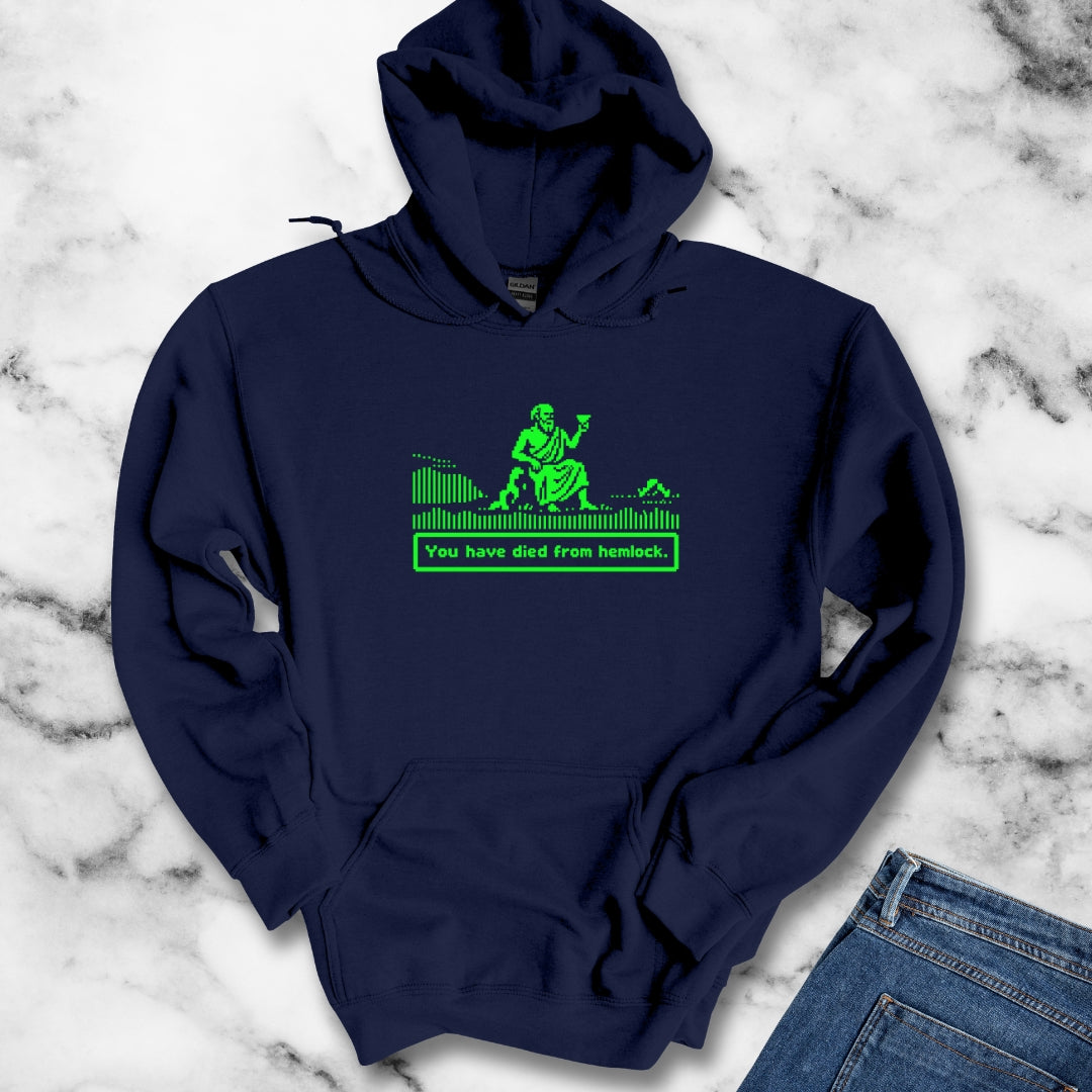 Socrates 8 Bit Dies from Hemlock Hoodie