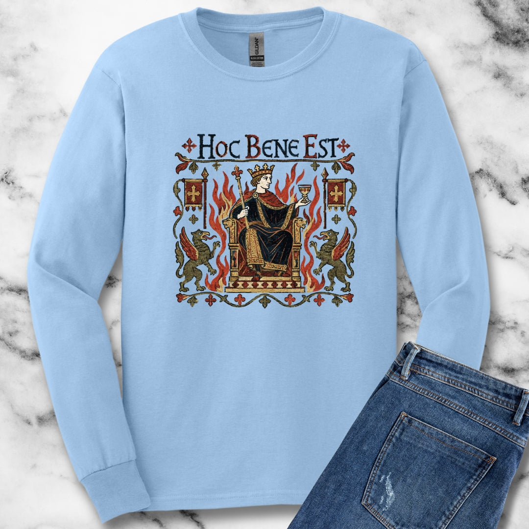 This is Fine Latin Medieval Tapestry Unisex Long Sleeve Tee