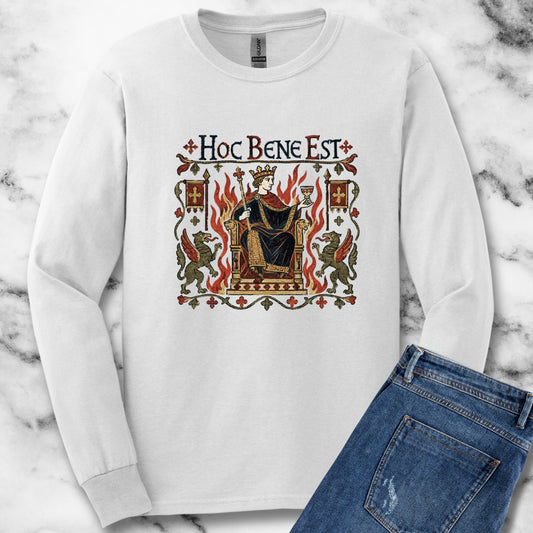This is Fine Latin Medieval Tapestry Unisex Long Sleeve Tee