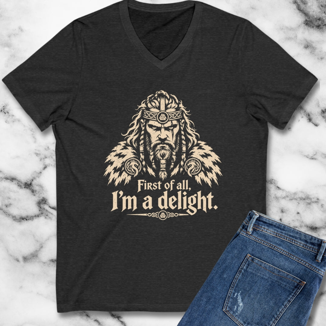 Viking First of All I'm a Delight V-Neck