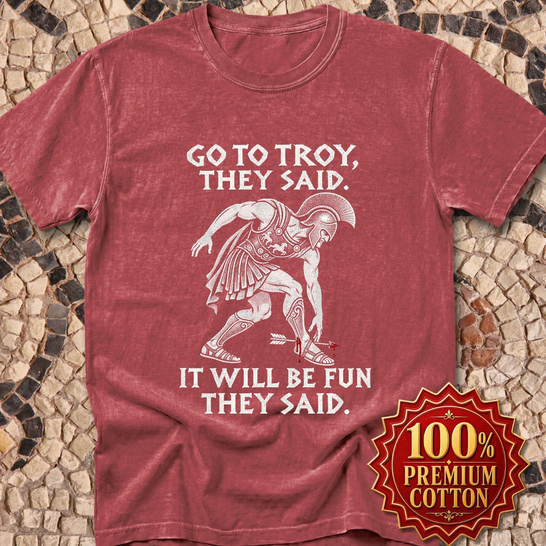 Go to Troy They Said Achilles Premium Tee