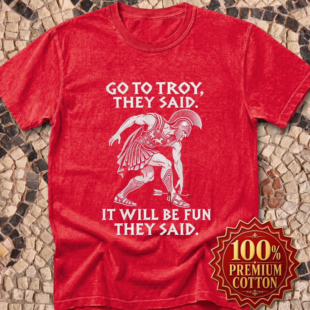 Go to Troy They Said Achilles Premium Tee