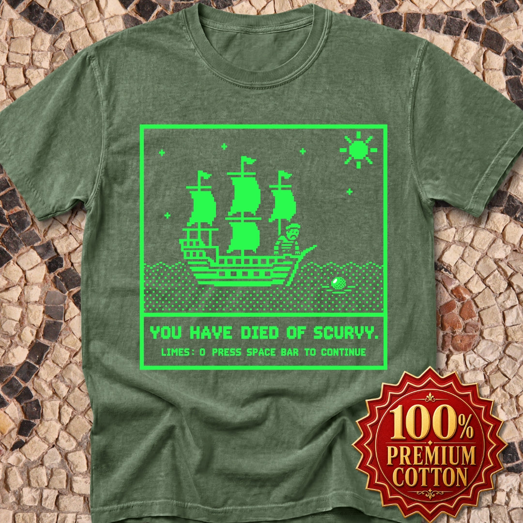 8 Bit Died of Scurvy Premium Tee