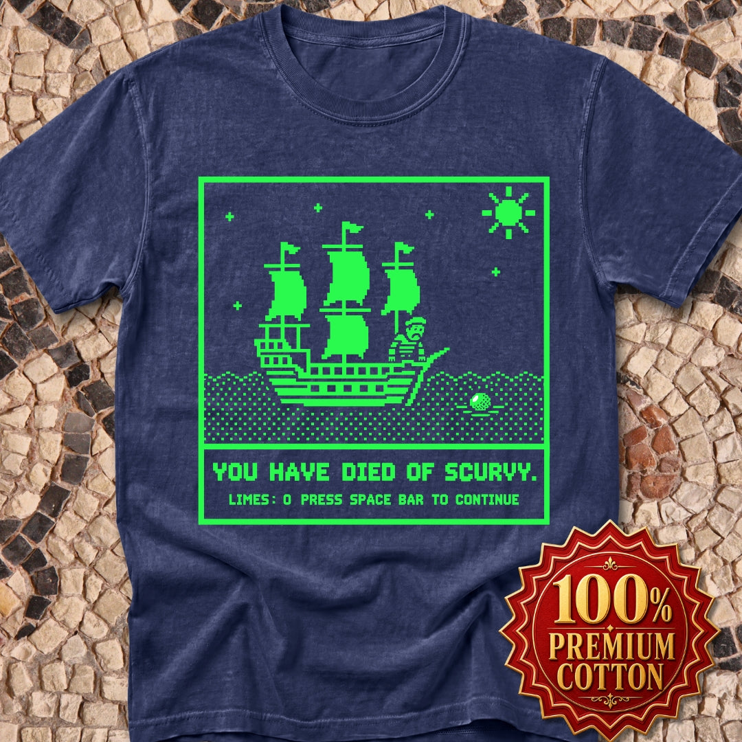 8 Bit Died of Scurvy Premium Tee