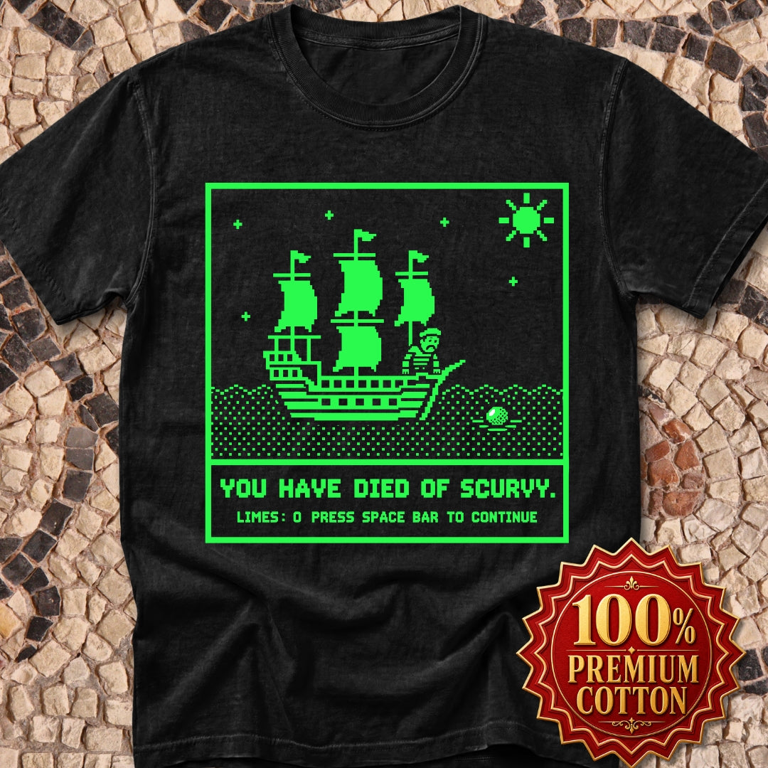 8 Bit Died of Scurvy Premium Tee