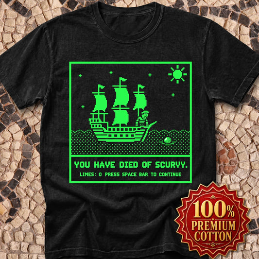 8 Bit Died of Scurvy Premium Tee