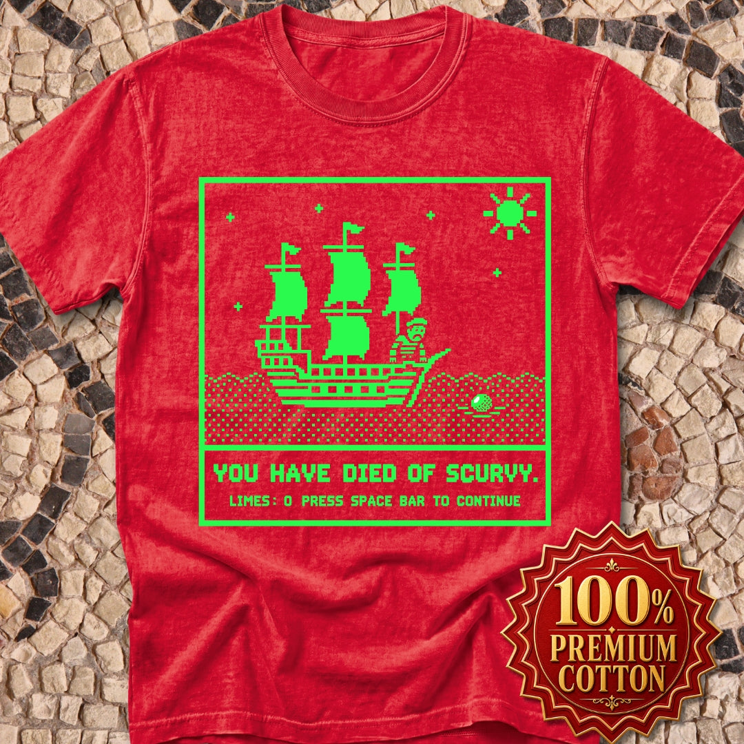 8 Bit Died of Scurvy Premium Tee