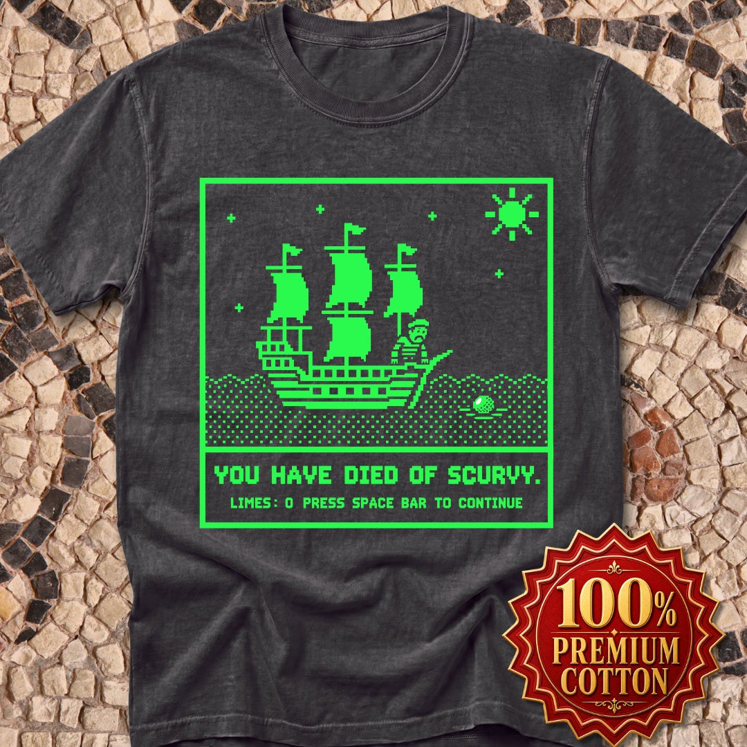 8 Bit Died of Scurvy Premium Tee