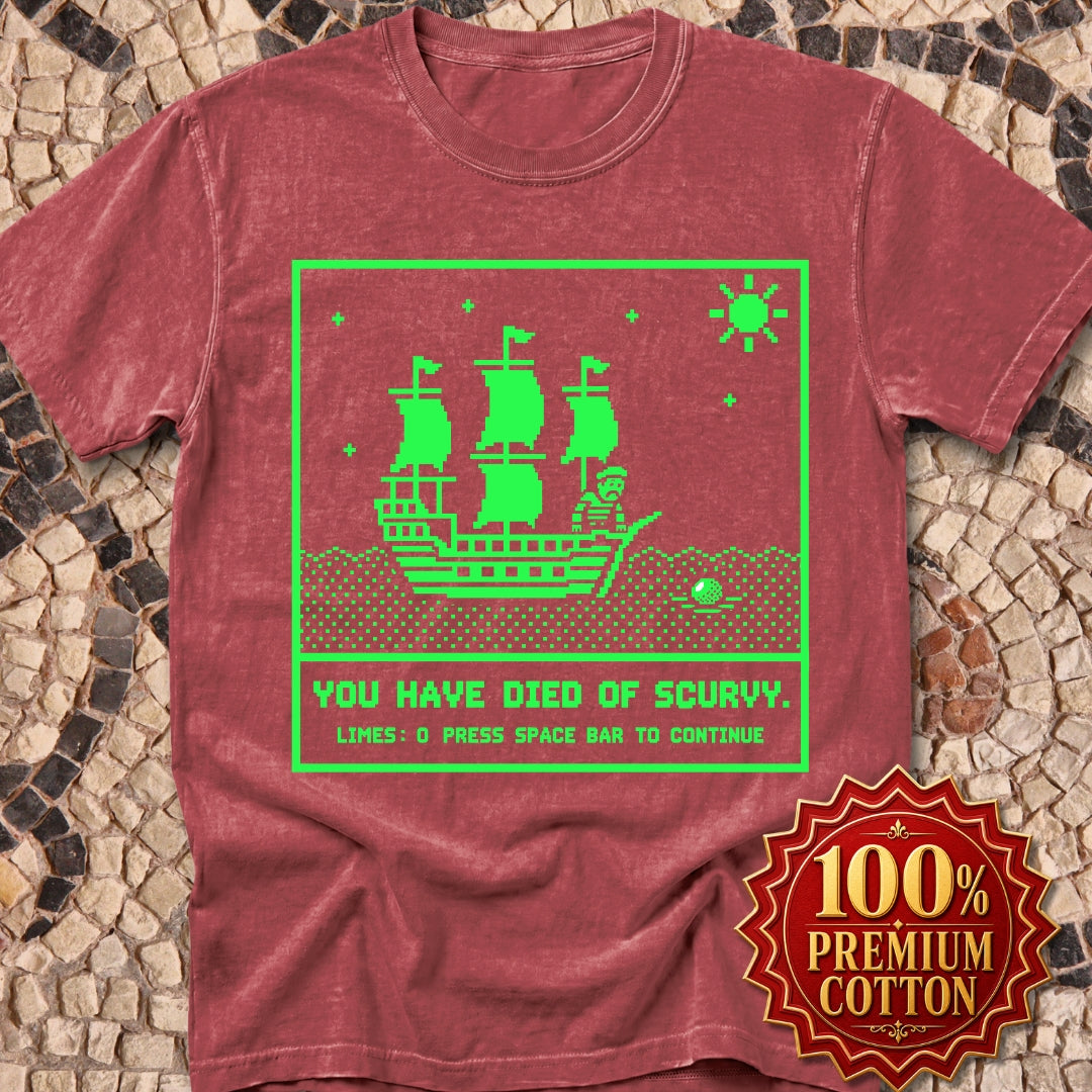 8 Bit Died of Scurvy Premium Tee