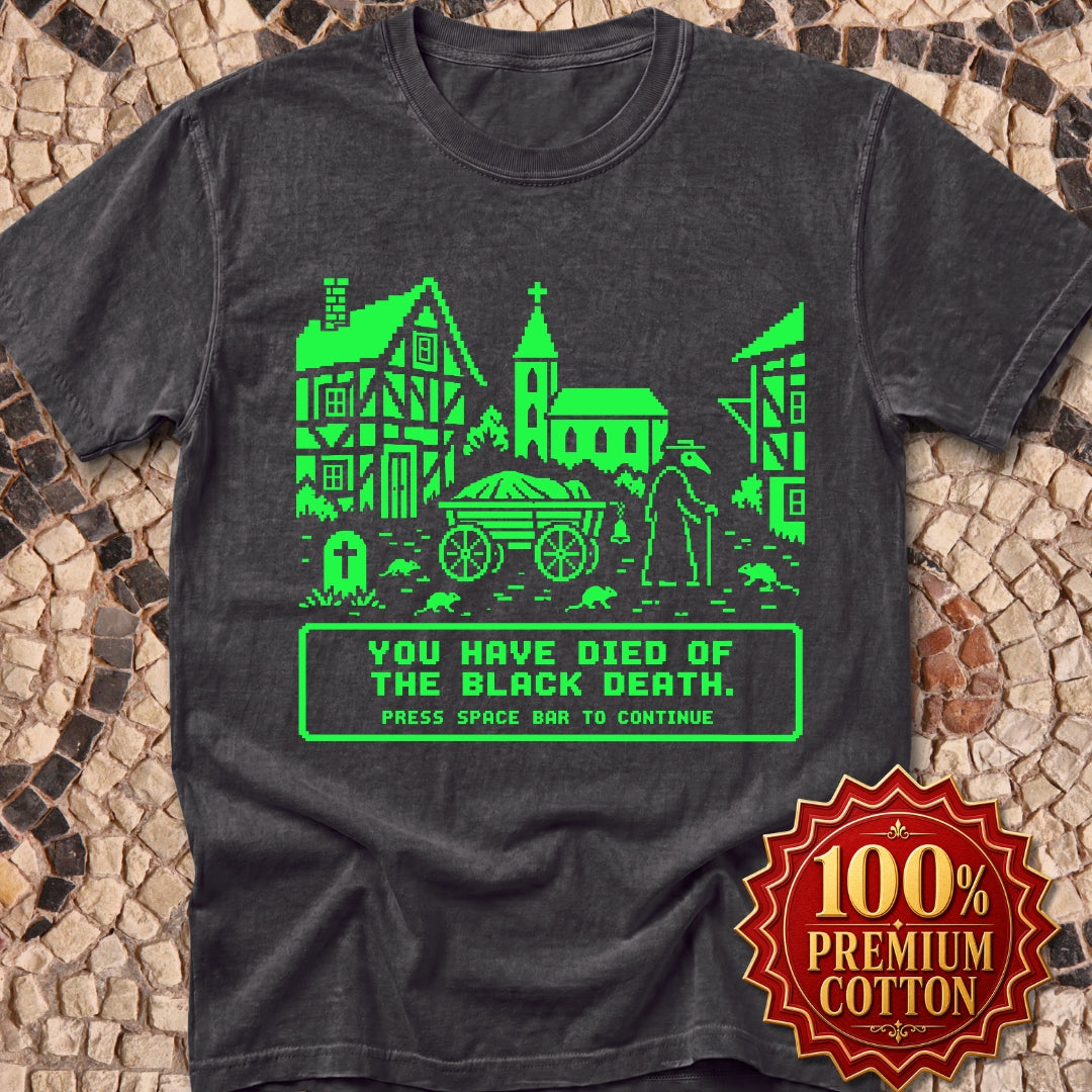 8 Bit Died of Black Plague Premium Tee