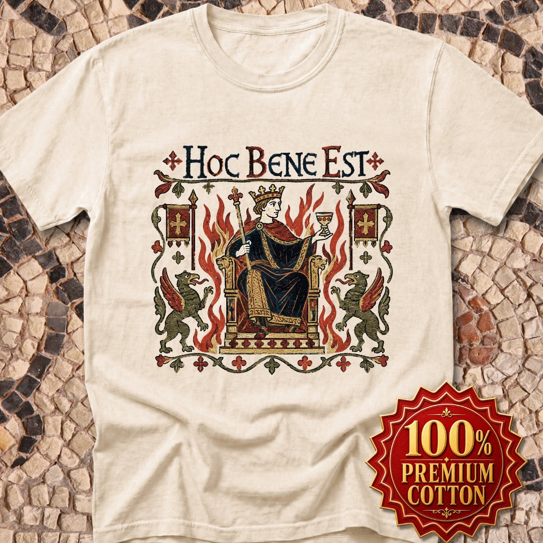 This is Fine Latin Medieval Tapestry Premium Tee