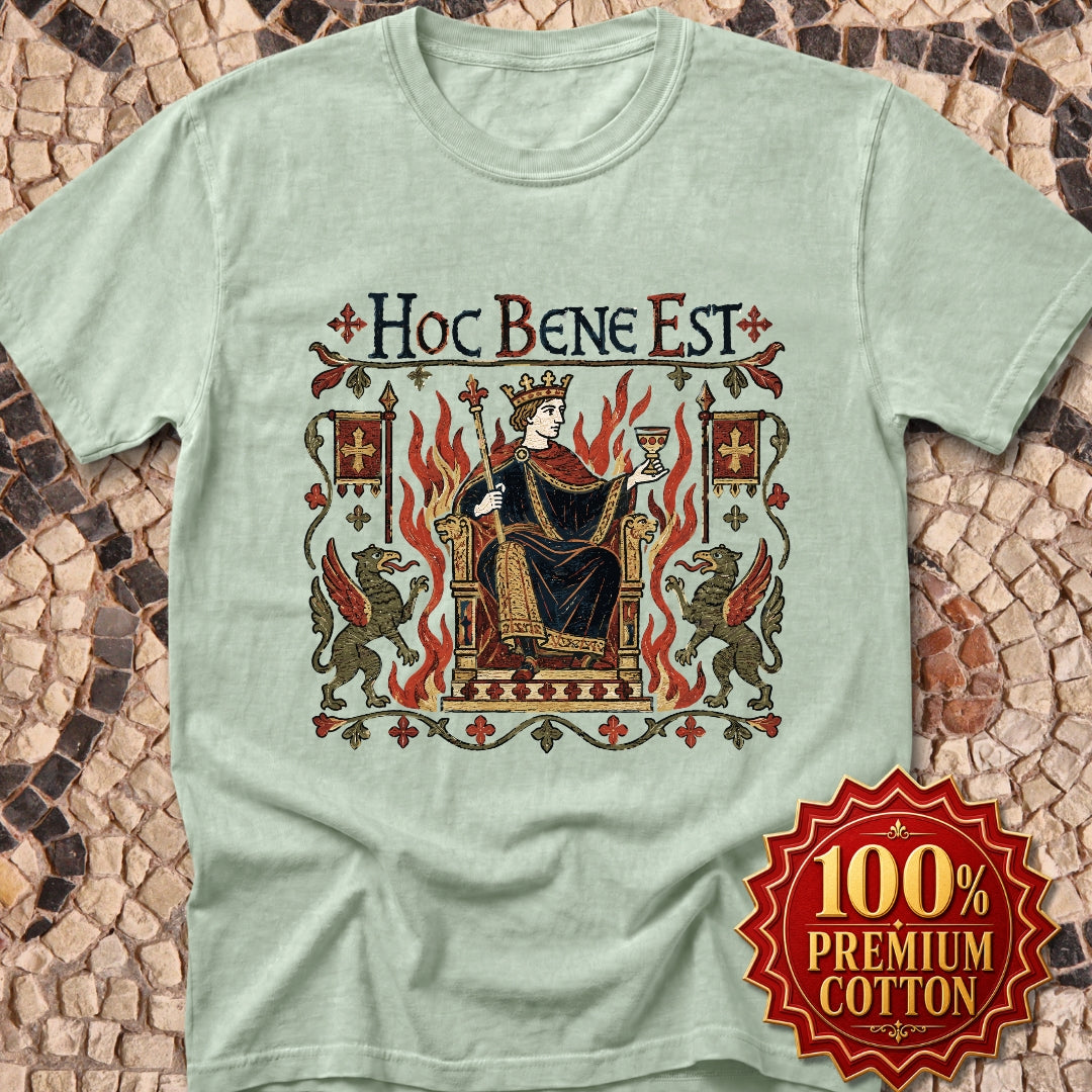 This is Fine Latin Medieval Tapestry Premium Tee