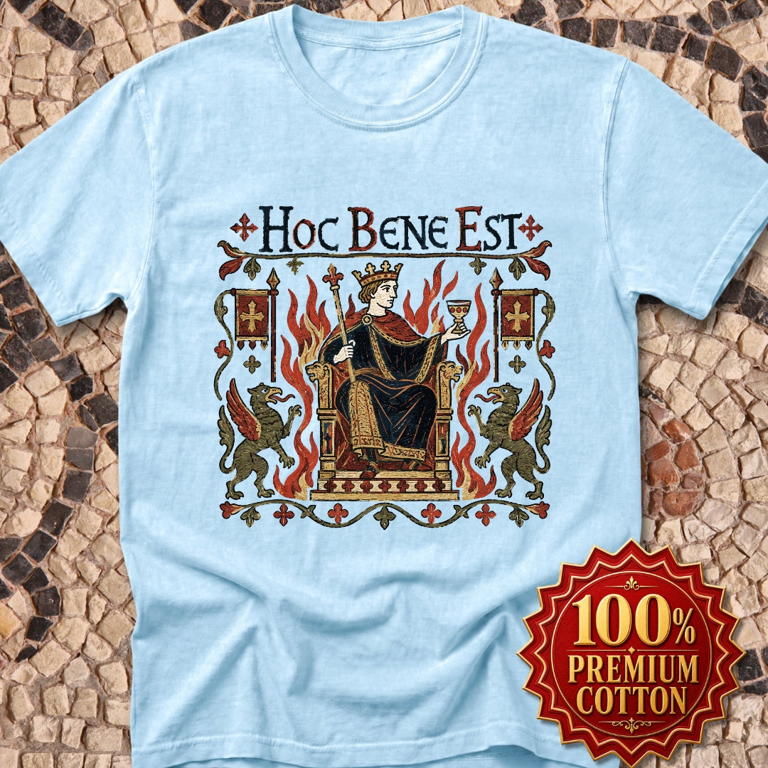 This is Fine Latin Medieval Tapestry Premium Tee