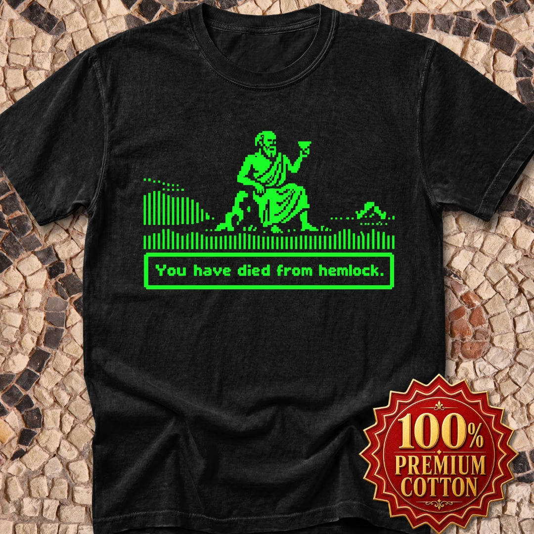 Socrates 8 Bit Dies from Hemlock Premium Tee