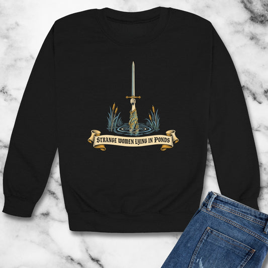 Strange Women Lying in Ponds Unisex Heavy Crewneck Sweatshirt