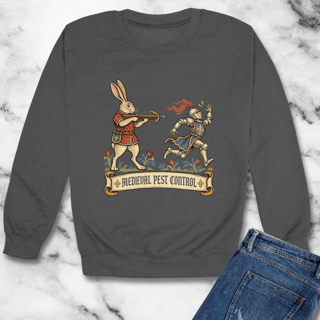 Medieval Pest Control Unisex Heavy Crewneck Sweatshirt