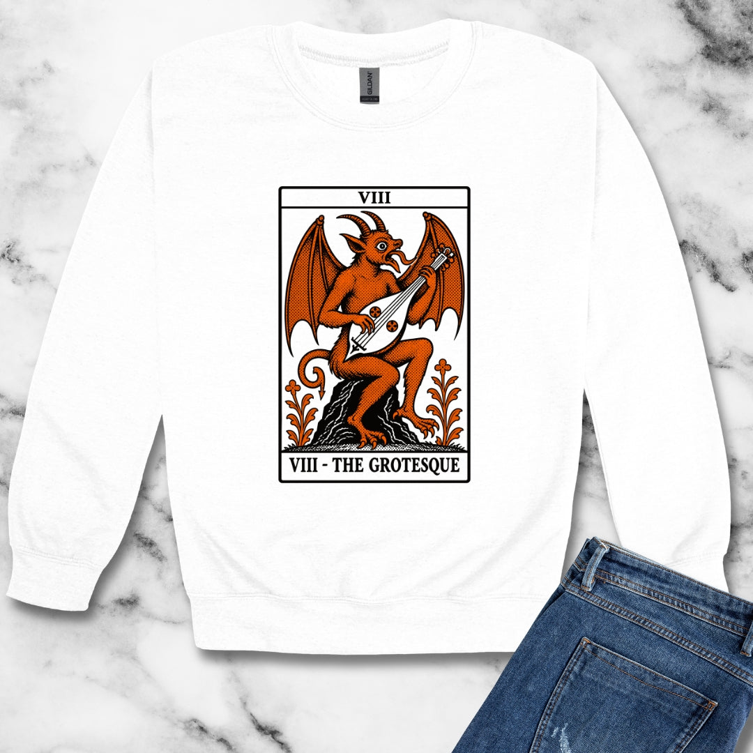 Luttrell Grotesque Tarot Unisex Heavy Crewneck Sweatshirt