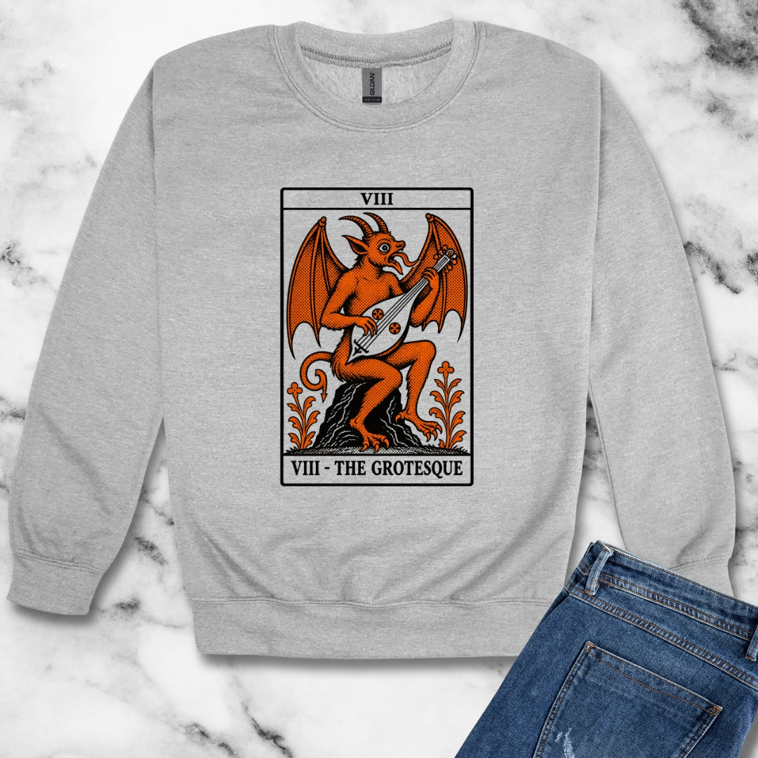 Luttrell Grotesque Tarot Unisex Heavy Crewneck Sweatshirt