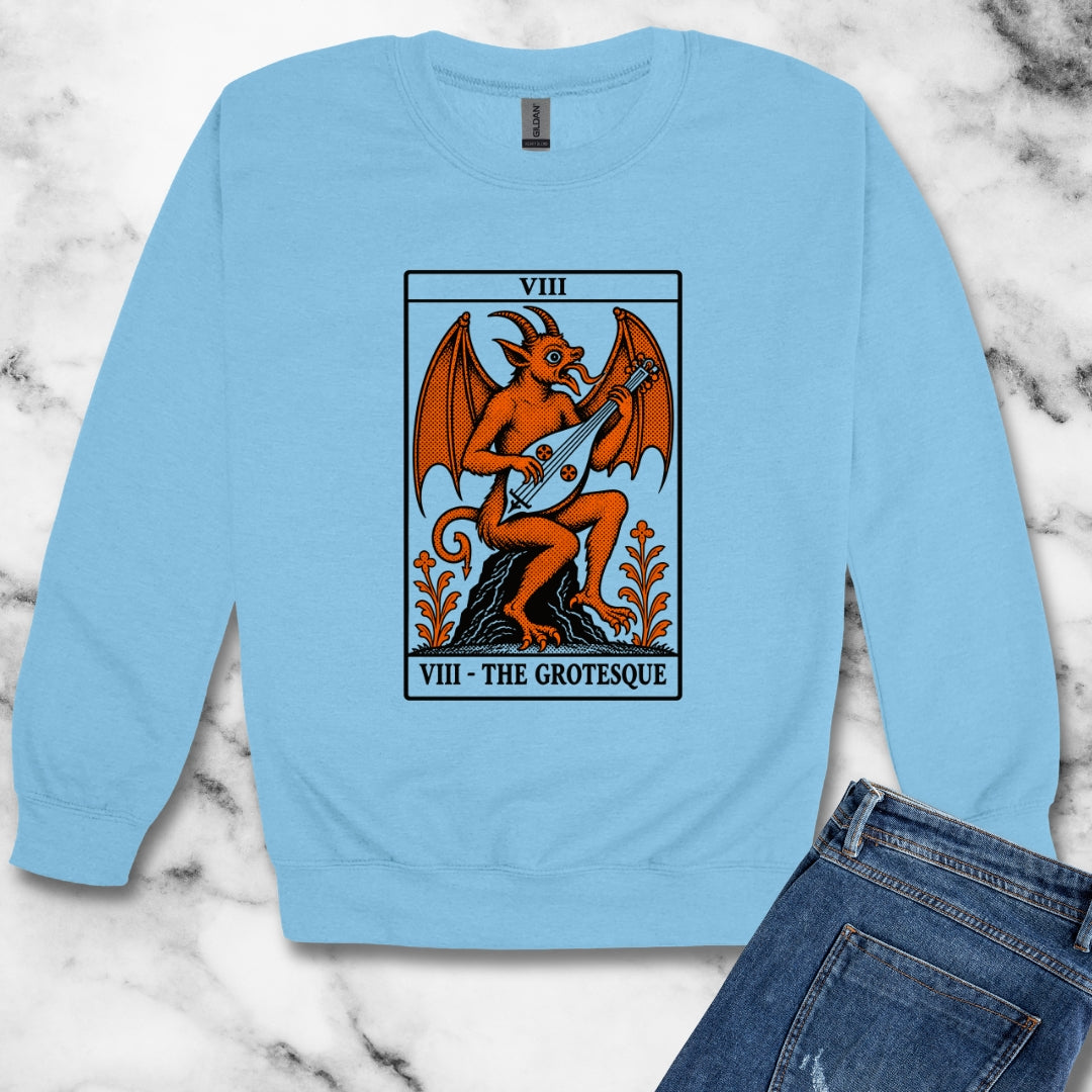 Luttrell Grotesque Tarot Unisex Heavy Crewneck Sweatshirt