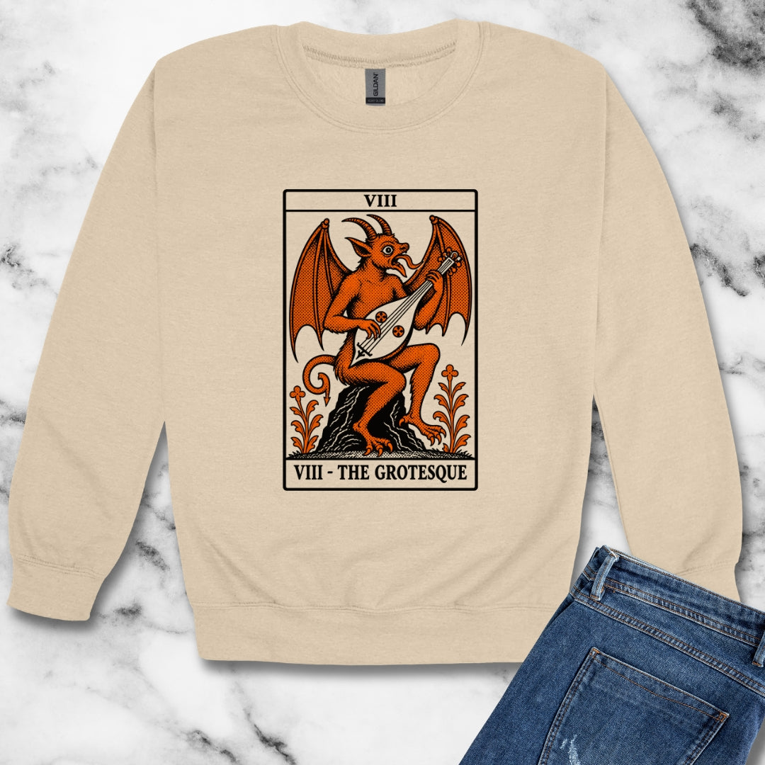 Luttrell Grotesque Tarot Unisex Heavy Crewneck Sweatshirt
